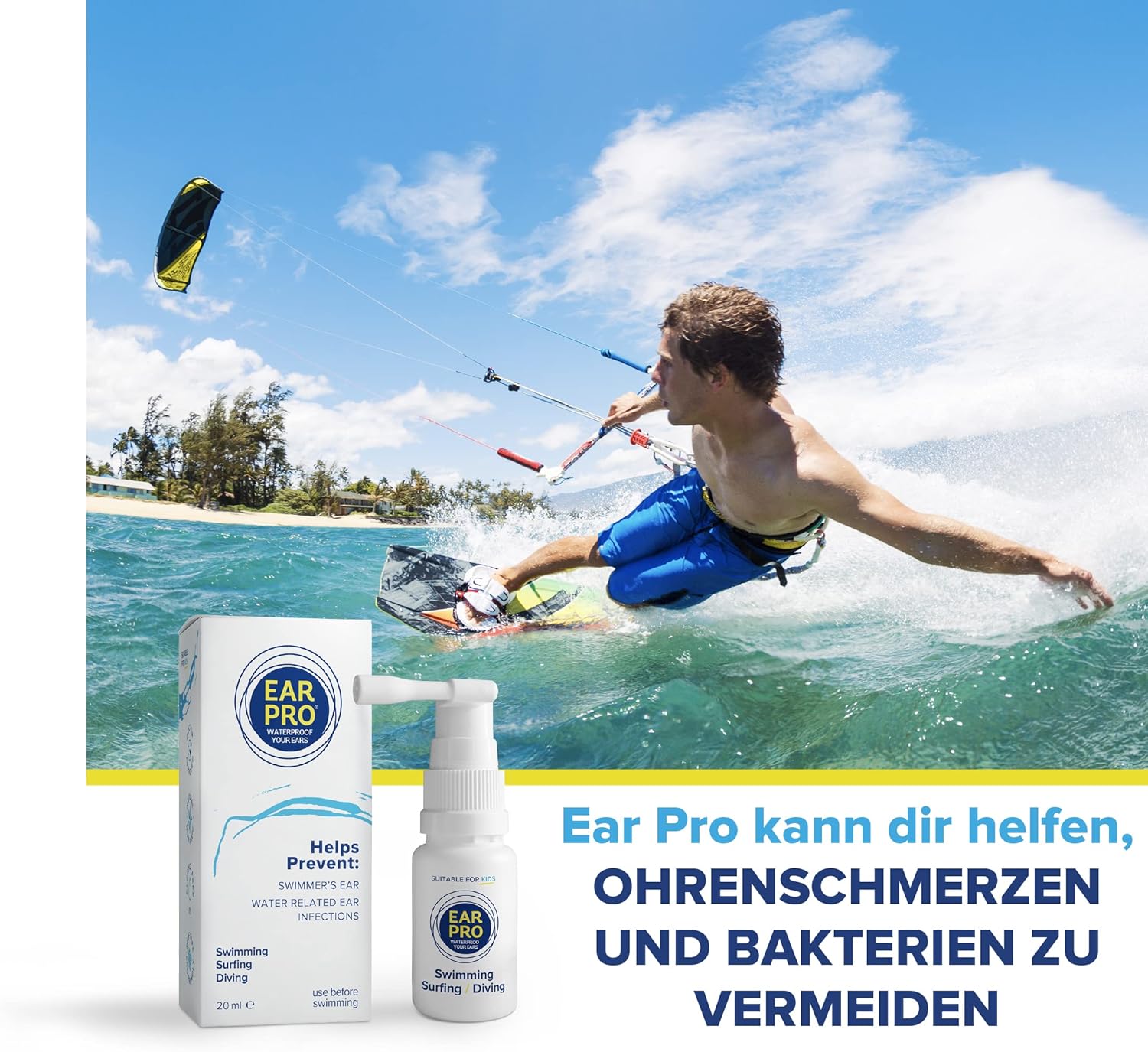 EarPro® Natürliches Ohrenspray für Kinder und Erwachsene